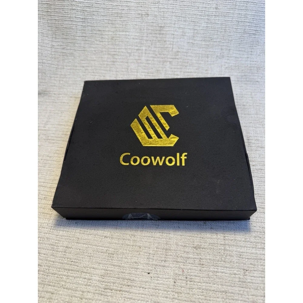 Coowolf Mezzaluna Herb Chopper Knife w/ Wood‎ Stand Gift Set